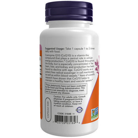 Now Foods, CoQ10, 30 Mg, 60 Veg Caps Now Foods
