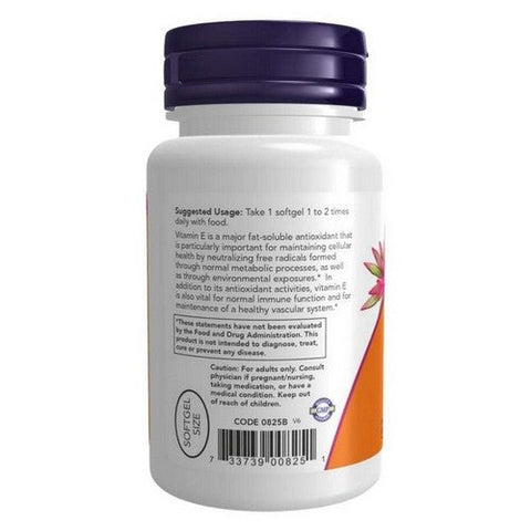 Now Foods, Vitamin E-200 D-Alpha Tocopheryl, 134 Mg (200 IU), 100 Softgels Now Foods