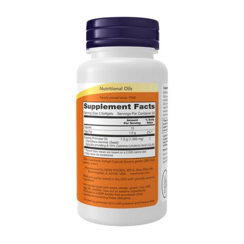 Now Foods, Evening Primrose Oil, 500 mg, 100 Softgels