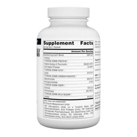 Source Naturals, Essential Enzymes, 500 mg, Vegetarian 240 VCaps Source Naturals