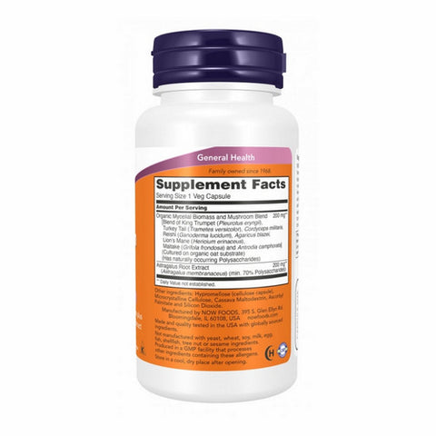 Now Foods, Mushroom Immune Renew, 90 Veg Caps Now Foods