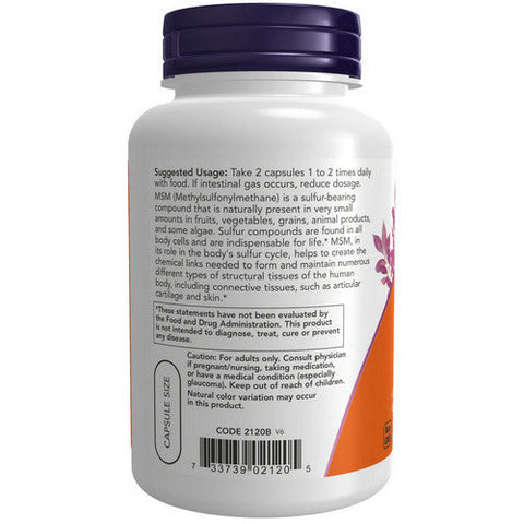 Now Foods, M.S.M, 1000 mg, 120 Caps Now Foods