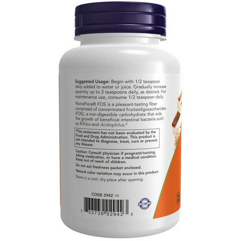 Now Foods, Nutra Flora FOS Powder Vegetarian, 4 OZ Now Foods