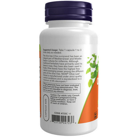 Now Foods, Olive Leaf Extract, 500 mg, 60 Vcaps Now Foods