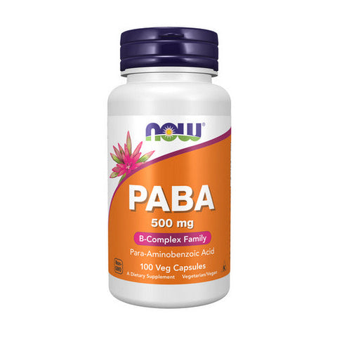 Now Foods, Paba, 500 mg, 100 Caps
