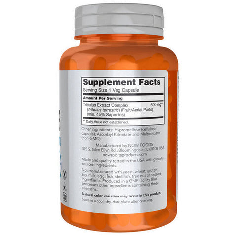 Now Foods, Tribulus, 500 mg, 100 Caps Now Foods
