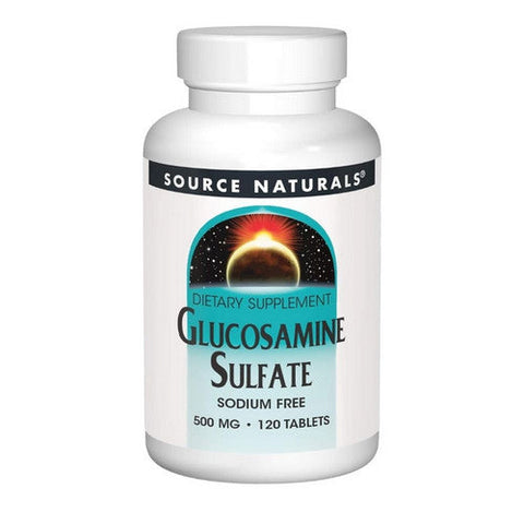 Source Naturals, Glucosamine Sulfate Sodium Free, 500 mg, 120 Tabs Source Naturals