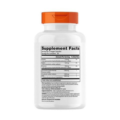 Doctors Best, Glucosamine Chondroitin OptiMSM, 120 Caps Doctors Best
