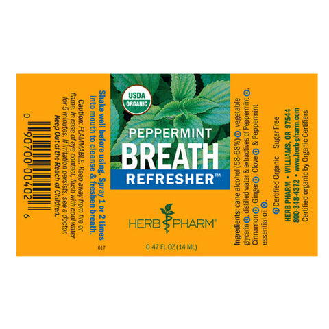 Herb Pharm, Breath Tonic, 0.47 Fl Oz (14 ml) Herb Pharm