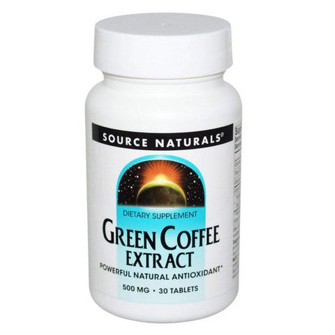 Source Naturals, Green Coffee, Extract 30 Tabs Source Naturals