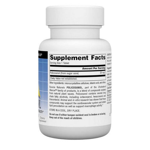 Source Naturals, Policosanol, 20 mg, 30 Tabs Source Naturals