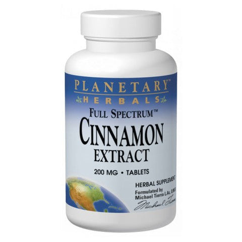 Planetary Herbals, Full Spectrum Cinnamon Extract, 200 mg, 60 Vegi Capsule Planetary Herbals
