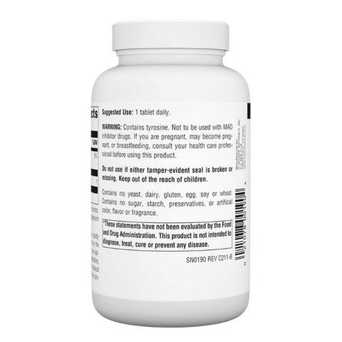 Source Naturals, L-Tyrosine, 500 MG, 100 Tabs Source Naturals