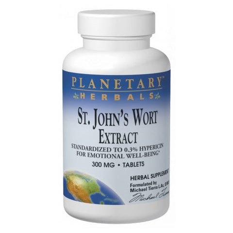 Planetary Herbals, St. John’s Wort Extract, 300 MG, 90 Tabs