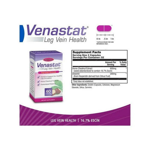 Body Gold, Venastat Leg Vein Health, 60 caps