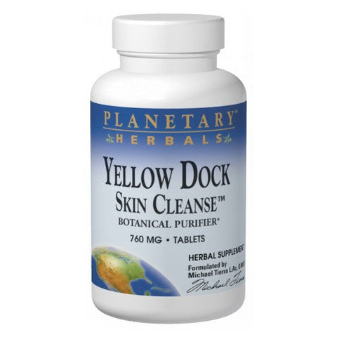 Planetary Herbals, Yellow Dock Skin Cleanse, 60 Tabs