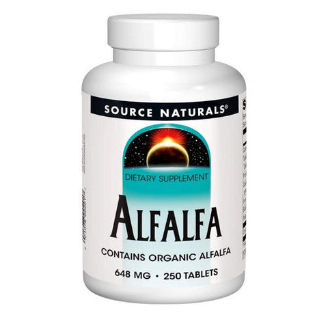 Source Naturals, Alfalfa, 648 Mg, 250 Tabs