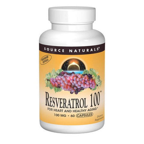 Source Naturals, Resveratrol, 100 mg, 60 Caps Source Naturals