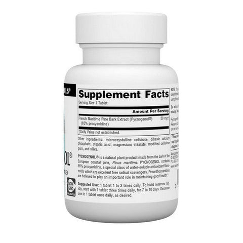 Source Naturals, Pycnogenol Proanthocyanidin Complex, 50 MG, 30 Tabs Source Naturals