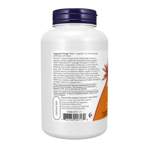 Now Foods, AlphaSorb-C, 500 mg, 180 Vcaps