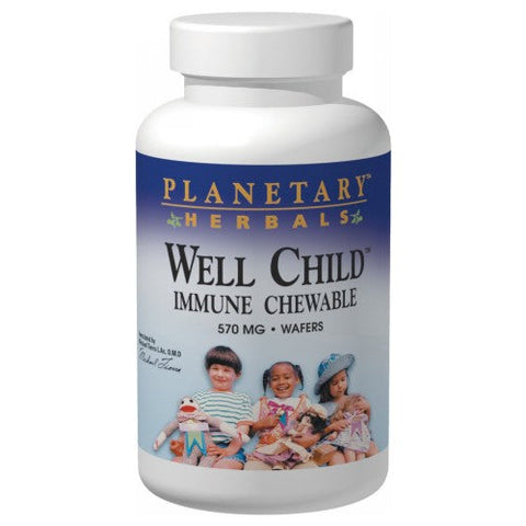 Planetary Herbals, Well Child Immune Chewable wafer, 120 Wafers Planetary Herbals