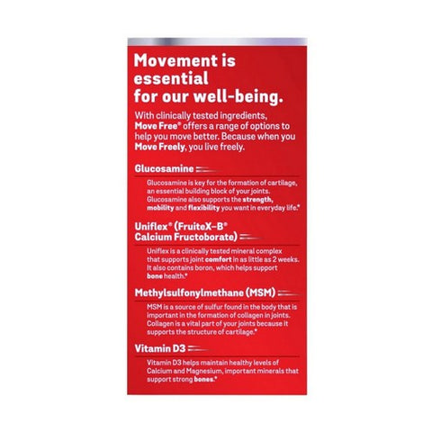 Schiff/Bio Foods, Move Free Advanced Plus MSM, Vitamin D 80 Tabs