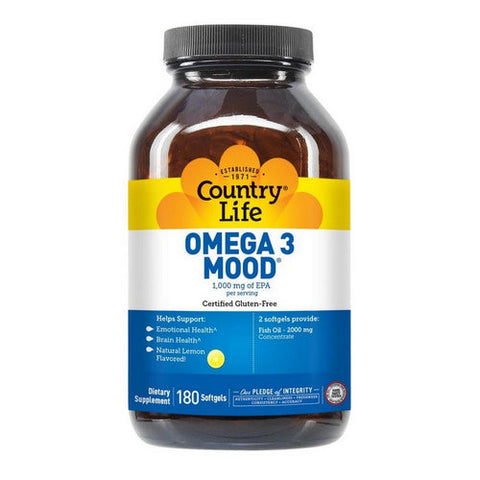 Country Life, Omega 3 Mood, 180 Softgels Country Life