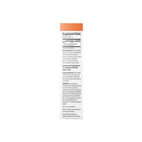 Doctors Best, SAM-e, 200 mg, 60 Tabs