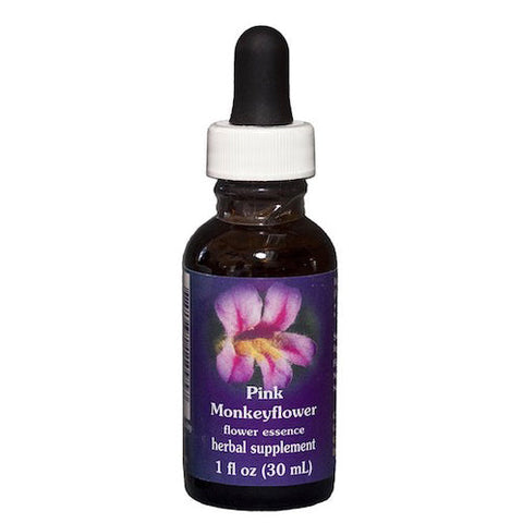 Flower Essence Services, Pink Monkeyflower Dropper, 1 oz Flower Essence Services