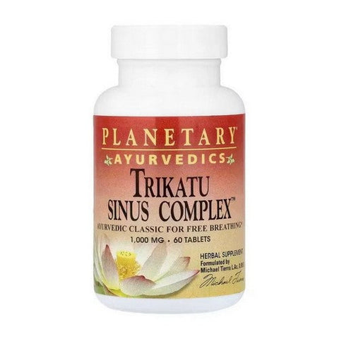 Planetary Ayurvedics, Trikatu Sinus Complex, 1000 Mg, 60 Tabs Planetary Ayurvedics