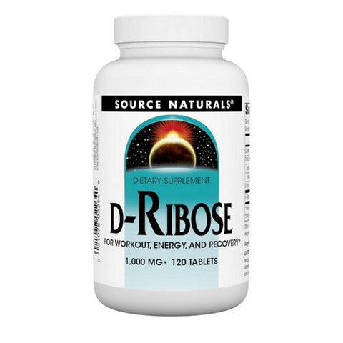 Source Naturals, D-Ribose, 1000 mg, 120 Tabs
