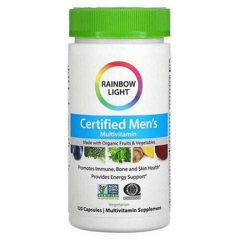 Rainbow Light, Multivitamin for Men, Vitamin C, D & Zinc, Probiotics, 120 Capsules Rainbow Light