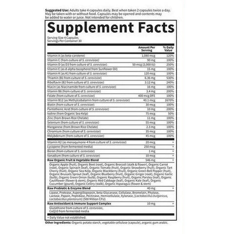 Garden of Life, Vitamin Code, 50 & Wiser Men's Formula 120 Caps Garden of Life