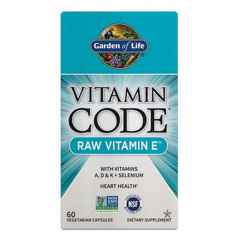 Garden of Life, Vitamin Code, Raw Vitamin E Complex 60 Caps Garden of Life