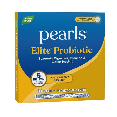 Pearls Elite Extra Strength Probiotics 30 Softgels by Nature's Way