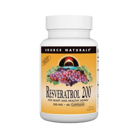 Source Naturals, Resveratrol, 200 mg, 60 Vcaps Source Naturals