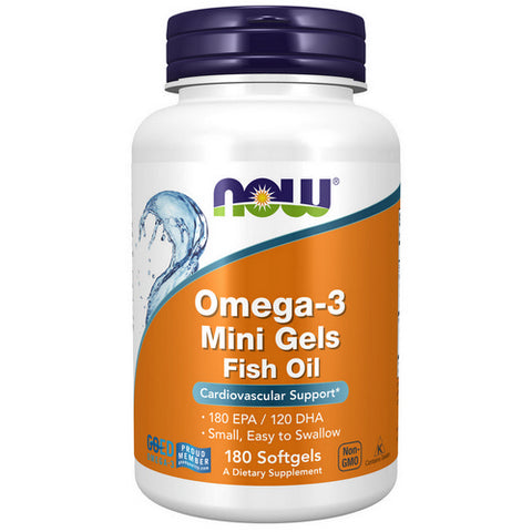 Now Foods, Omega-3 Mini Gels, 180 softgels Now Foods