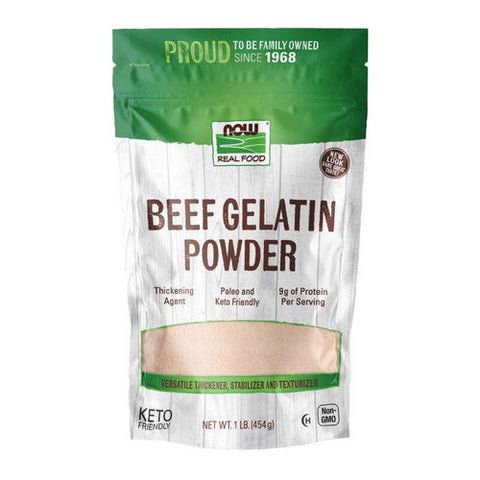 Now Foods, Beef Gelatin Powder, 1 lb Now Foods