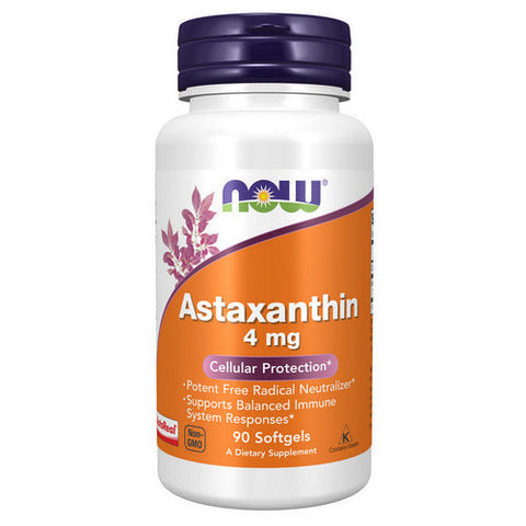 Now Foods, Astaxanthin, 4 mg, 90 Softgels Now Foods
