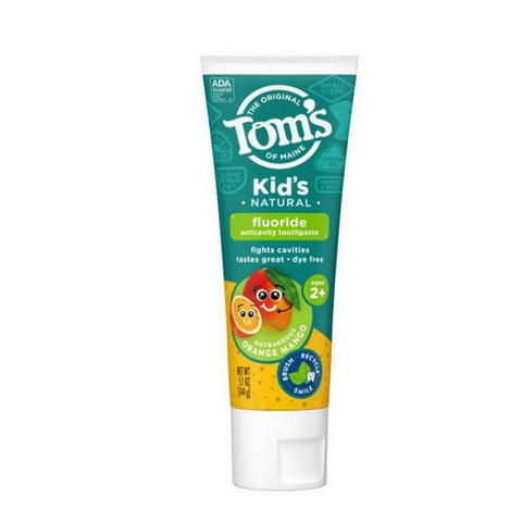 Tom's Of Maine, Kid's Toothpaste Natural Fluoride Outrageous Orange Mango, Orange Mango, 4.2 oz