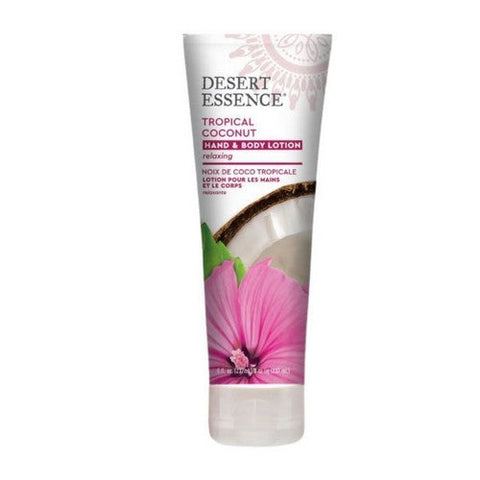 Desert Essence, Organic Relaxing Hand And Body Lotion Tropical Coconut, 8 oz
