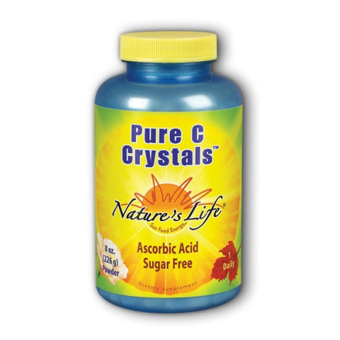Nature's Life, Pure C Crystals Powder, 5000 mg, Unflavoured 8 oz Nature's Life