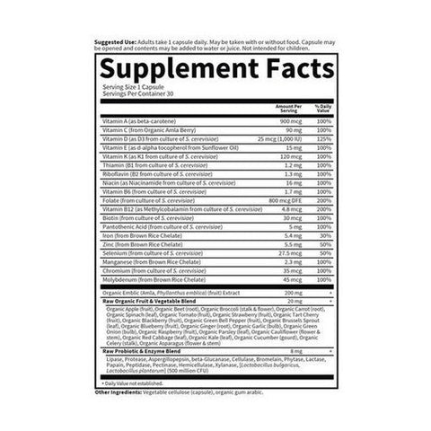 Garden of Life, Vitamin Code RAW One for Women, 30 caps Garden of Life