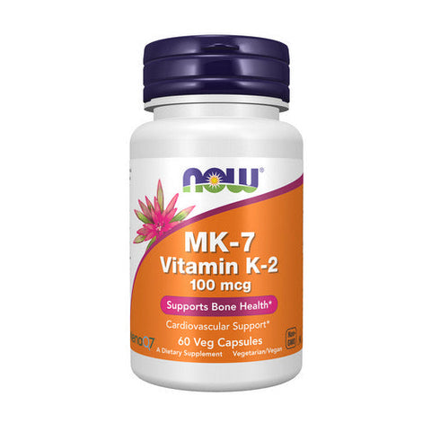 Now Foods, MK-7 Vitamin K-2, 100 Mcg, 60 Veg Caps Now Foods