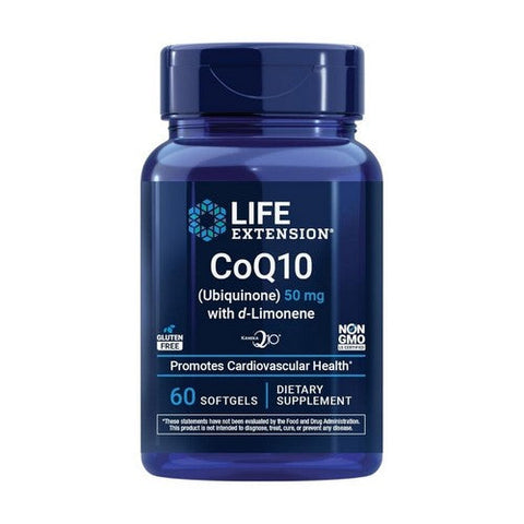 Life Extension, Super-Absorbable CoQ10, 50 mg, With D-Limonene 60 softgels Life Extension