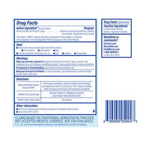 Boiron, Arnicare Arnica, 60 tabs Boiron