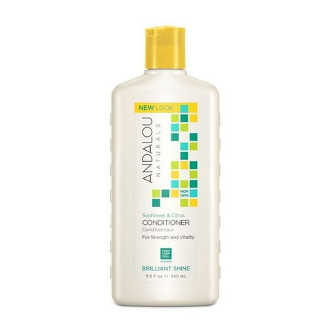 Andalou Naturals, Conditioner Brilliant Shine Sunflower And Citrus, 11.5 Oz