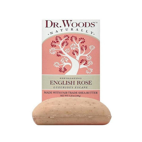 Dr.Woods Products, Castile Bar Soap, ROSE LIGHTEN 5.25 OZ
