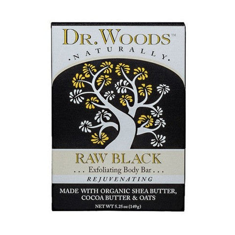 Dr.Woods Products, Castile Bar Soap, BLACK EXFOL 5.25 OZ