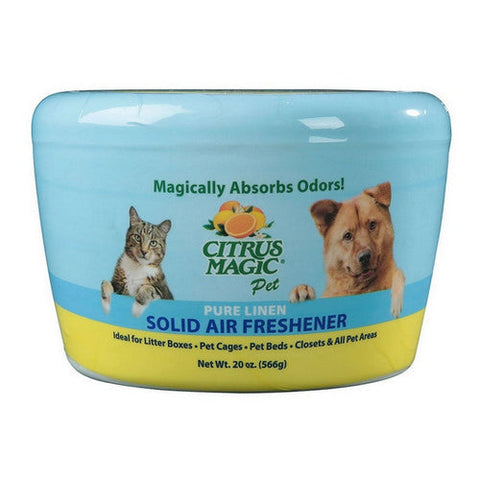 Citrus Magic, Solid Air Freshener Absorbs Pet Odors, Pure Linen 20 oz